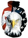 American Flag Eagle Patriotic Mens Pullover Hoodie Hooded Sweatshirt Eagle 1 Medium 2017 Style Eagle 1 2017 Style Eagle 1 Medium