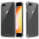 T Tersely Case Cover for iPhone 7 Plus/ 8 Plus, Soft Crystal Flexible Ultra Clear Slim TPU Bumper Case Cover with Shockproof Protective Cushion Corner for iPhone 7Plus / 8Plus (5.5 inch)