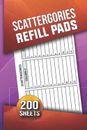 Scattergories Refill Pads: 200 Categories Refill Sheets Playing Scattergories Bo
