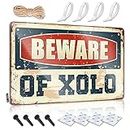 Signos de pub Cuidado con Xolo Sign Things Under 10 Dollars Men Home Decor ( Tamaño: 20 x 30 cm)
