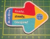 Ready Steady Glasgow 2014 Abzeichen Patch Guides Brownies Aufnähen Campdecke