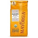 Mayorga Medium Roast Whole Bean Coffee, 5 lb bag - Mayan Blend Coffee Roast - Smooth & Flavorful Organic Coffee - Specialty Grade 100% Arabica Coffee Beans - Non-GMO, Direct Trade