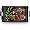 Chefman Electric Smokeless Indoor Grill w/Non-Stick Cooking Surface & Adjustable Temperature Knob from Warm to Sear for Customized BBQ Grilling, Dishwasher Safe Removable Water Tray, Black, 150 SQ