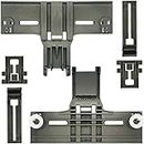 W10350375(2pc) W10195839(2pc) W10195840(2pc) Dishwasher Top Rack Adjuster with W/1.25" Diameter Wheels Compatible with Kitchenaid Whirlpool Kenmore Replaces 3516330 AP5957560 W10250159 W10712395