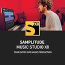 SAMPLITUDE Music Studio X8 - Enter the world of magix pro audio | Audio Software | Music Program | for Windows 10/11 | 1 PC license as a voucher code in a practical shipping box incl. backup DVD