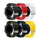 Syxinn Compatibile con Cinturino Gear S3 Frontier/Classic/Galaxy Watch 46mm/Galaxy Watch 3 45mm Cinturino 22mm Braccialetto di Ricambio Silicone Sportivo Cinturino per Gear S3/Moto 360 2nd Gen 46mm