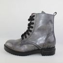 Chaussures pour Femmes Made IN Italy 36 Ue Bottines Gris Cuir DC608-36