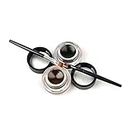 Music Flower Black+Brown Eyeliner Gel with 2 Makeup Brushes Long wear Water-proof Smooth Quick Dry