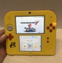 Nintendo 2DS Super Mario Maker Edition Console Yellow/Red w/charger & Mario Kart
