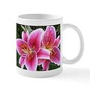 CafePress Star Gazer Lilies 11 oz (325 ml) Ceramic Coffee Mug