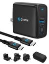 Powerpod 67W USB-C GaN Travel Charger with Multiple plugs 