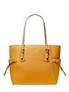 Michael Kors Voyager Small Pebbled Leather Tote Bag, Marigold, Small
