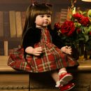24'' Reborn Baby Dolls Soft Vinyl Silicone Girl Toddler Newborn Dolls Xmas Gifts