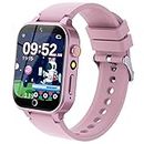 Kids Smart Watch Gift for Girls Age 5-12, 26 Games HD Touch Screen Watches with Video Camera Music Player Pedometer Flashlight 12/24 hr Educational Toys Birthday Gifts for Girls Ages 7 8 9 10