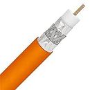 1000ft DIRECT BURIAL UNDERGROUND FLOOD RG-6 COAXIAL CABLE TRI-SHIELD 18AWG GEL COATED BRAID PROTECTION UL ETL DIRECTV DIGITAL HD SATELLITE TELECOMMUNICATION AUDIO/VIDEO BULK COAXIAL CABLE