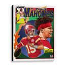 Patrick Mahomes Kansas City Chiefs Unsigned Stretched 20" x 24" Canvas Giclee Print - Art and Signed by Brian Kong