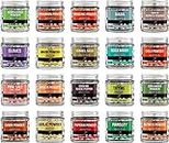 Soeos Spice Seasoning Set of 20, Pure and Fresh Starter Spice Set, Perfect for Seasoning Gift Set, Ultimate Spice Seasoning, Grilling Spice, BBQ Spice, Spice Gift Set, BBQ Gift Set.