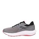 Saucony Womens Cohesion 16 Running Shoe, Charcoal/Petal, 9 Wide US