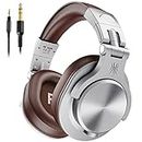OneOdio A71 Hi-Res Studio Recording Headphones - Wired Over Ear Headphones with SharePort, Professional Monitoring & Mixing Foldable Headphones with Stereo Sound (Silver)