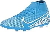 Nike Unisex Kids Mercurial Superfly 7 Club Mg Football Boots, Multicolour (Blue Heron/White/Obsidian 414), 4 UK