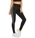 Girls & Women Gym wear Leggings Ankle Length Workout Pants | Stretchable Tights | Mid Waist Sports Fitness Yoga Track Pants (34) Black
