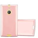 Cadorabo Case Compatible with Nokia Lumia 1520 in Metallic ROSÉ Gold - Shockproof and Scratch Resistant TPU Silicone Cover - Ultra Slim Protective Gel Shell Bumper Back Skin