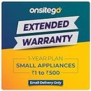 Onsitego 1 Year Extended Warranty for Small Home & Kitchen Appliances from Rs. 1-500 (Email Delivery - No Physical Kit)