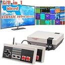 Classic Retro Game Console,Video Game System Build-in 620 Classic Games, AV Output and 2 Classic Wired Controllers.