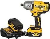 DEWALT DCF899P2 18 V 5.0 Ah Cordless Impact Wrench (Torque Max. 950 Nm, 1/2 Inch Outside Square Socket, Integrated LED Light, Includes 2X Batteries, System Quick Charger and TSTAK Box-II),DCF899P2-QW