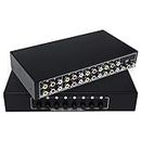CHUNGHOP 8 Ports Composite 3 RCA Video Audio AV Switcher Box Selector Switch 8 in 1 Out 8x1 for HDTV LCD DVD