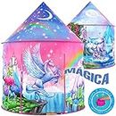 W&O Unicorn Play Tent with Magical Unicorn Sounds, Unicorn Toys for Girls, Unicorn Gifts for Girls, Play Tents, Pop Up Tents for Kids, Kids Tent Indoor & Outdoor, Tent for Kids, Kids Play Tent