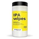 Reynard Health Supplies IPA Surface Disinfection Wipes (Canister) - Cleans Electronics, Sensitive Equipment, Household Items etc - Antibacterial Wipes - 70% Alcohol, White, 20 x 22 cm, 160 Count