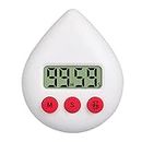 Shower Timer for Kids,Adults New Digital Shower Timer Three Color Waterproof Energy Saver Digital Timer （Batteries Not Included）, White