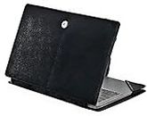 Vida Feliz Protective PU Leather Laptop Case Cover for HP 15 15s-du1064TU - 15.6 inch, Black