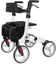 Caminantes andadores andadores andadores plegables para personas mayores con asiento y cuatro 10 pulgadas con ancho