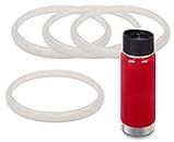 [4 Pack] Impresa Wide Cap Gasket For Klean Kanteen Cafe Cap - No BPA, Phthalate or Latex O'Rings/Seals - Maintenance Kit