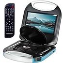 Magnavox MTFT750-BL Blue 7 Inch Portable DVD Player With Remote Control, And Car Adapter, TFT Screen, CD Player