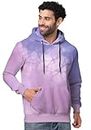 Wear Your Opinion Men's M to 5XL Fleece Kangaroo Pocket Hooded Neck Regular Hoodie for Winter Wear (Design: Lavender Grunge,Lavender,Large)