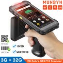 MUNBYN Android 11 Handheld Barcode Scanner 2D/1D/QR/RFID Rugged Mobile Computer