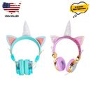 Unicorn Headphones – Wired Headphones for Kids Microphone with 3.5mm Jack