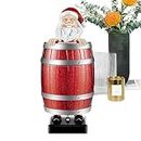 Santa Barrel Dispenser - Pop up Santa Figurines Christmas Santa Claus in The Wooden Barrel,Creative Gag Gifts, Pull Out Christmas Party Cosplay Props for Party, Home, Themed Parties Pouxa