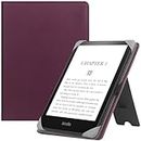 HGWALP Universal Stand Case for 6-6.8 inch eReaders,Premium PU Leather Sleeve Stand Cover with Handstrap Compatible with All 6" 6.8" Paperwhite/Kobo/Tolino/Pocketook/Sony E-Book Reader-Purple