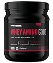 Body Attack Whey Amino Gold 325 Tabletten - Made in Germany - Molkenprotein in Tablettenform (14g Whey Protein pro Portion) mit essentiellen Aminosäuren (3.100mg BCAAs), für alle Sportler & Athleten
