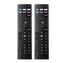 Replacement Remote Control for All Vizio TV - 2 Pack TV Remote for VIZIO All LED LCD HD 4K UHD HDR Smart TVs