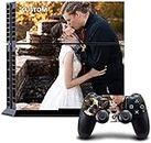 Custom PS4 Skin with Your Picture and Create Your Own Design,Customizable Playstation PS4 Controller and Console Skin, Custom Stickers for PS4 Controller