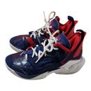 Nike Air Jordan Why Not Zer0.4 Kids Shoes Boys Blue/Red Size 4Y US, 3.5 UK, 36EU