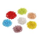 1800pcs 2.5mm Crystal Translucent Bead Glass Seed Charm Findings for DIY Jewelry