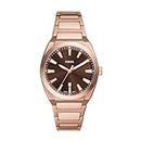 Fossil Analog Brown Dial Men's Watch-FS6028