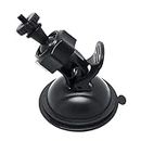 Car Suction Cup for Dash Cam Holder Vehicle Video Recorder on Windshield & DashBoard Mount with 360 Degree Angle View for Driving DVR Camera Camcorder GPS Action Camera(Black)