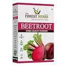 The Forest Herbs Natural Care From Nature 100% Pure Beetroot Powder 100gm for Face | Lips | Hair | Drinking | Eating | Immunity | Pre -Workout | Improves Heart Health & Support Blood Pressure Level |